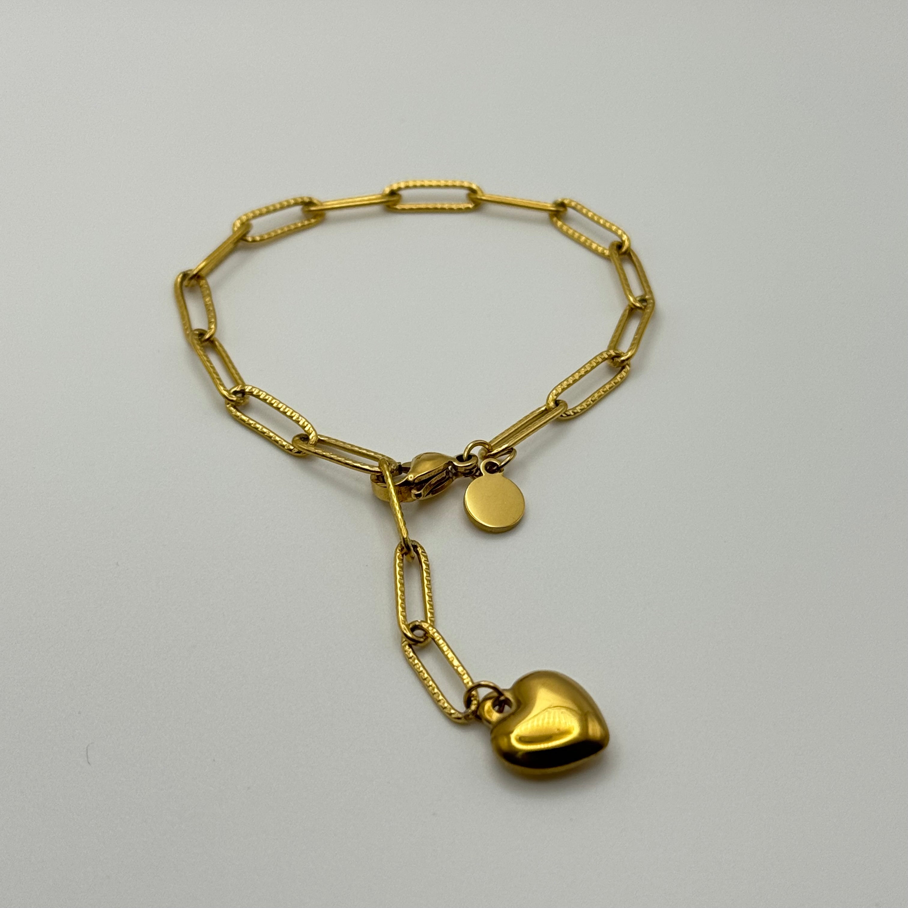 Gold Heart Bracelet