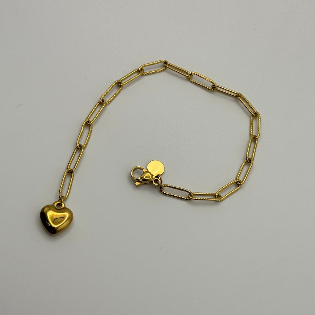 Gold Heart Bracelet