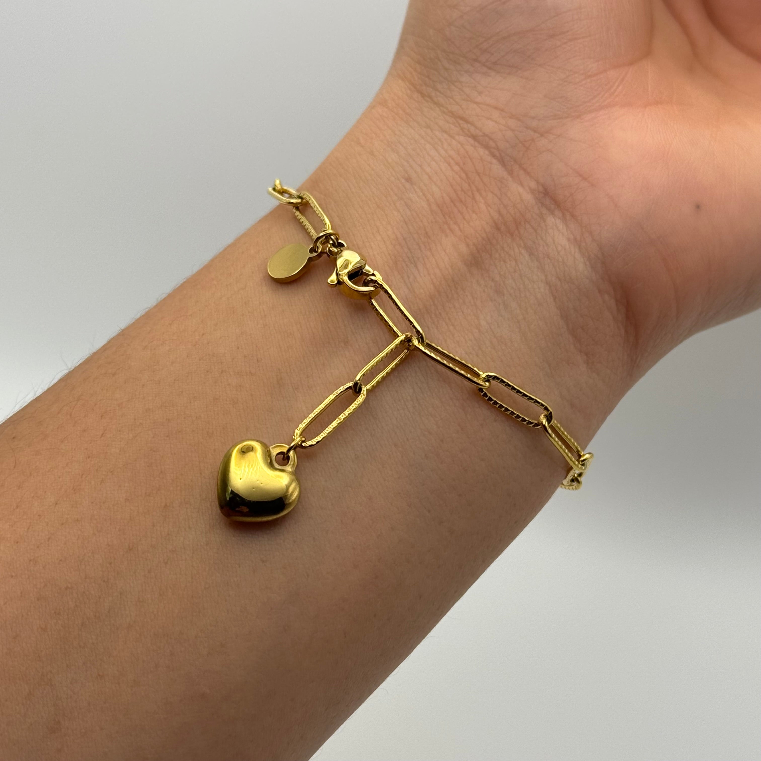 Gold Heart Bracelet