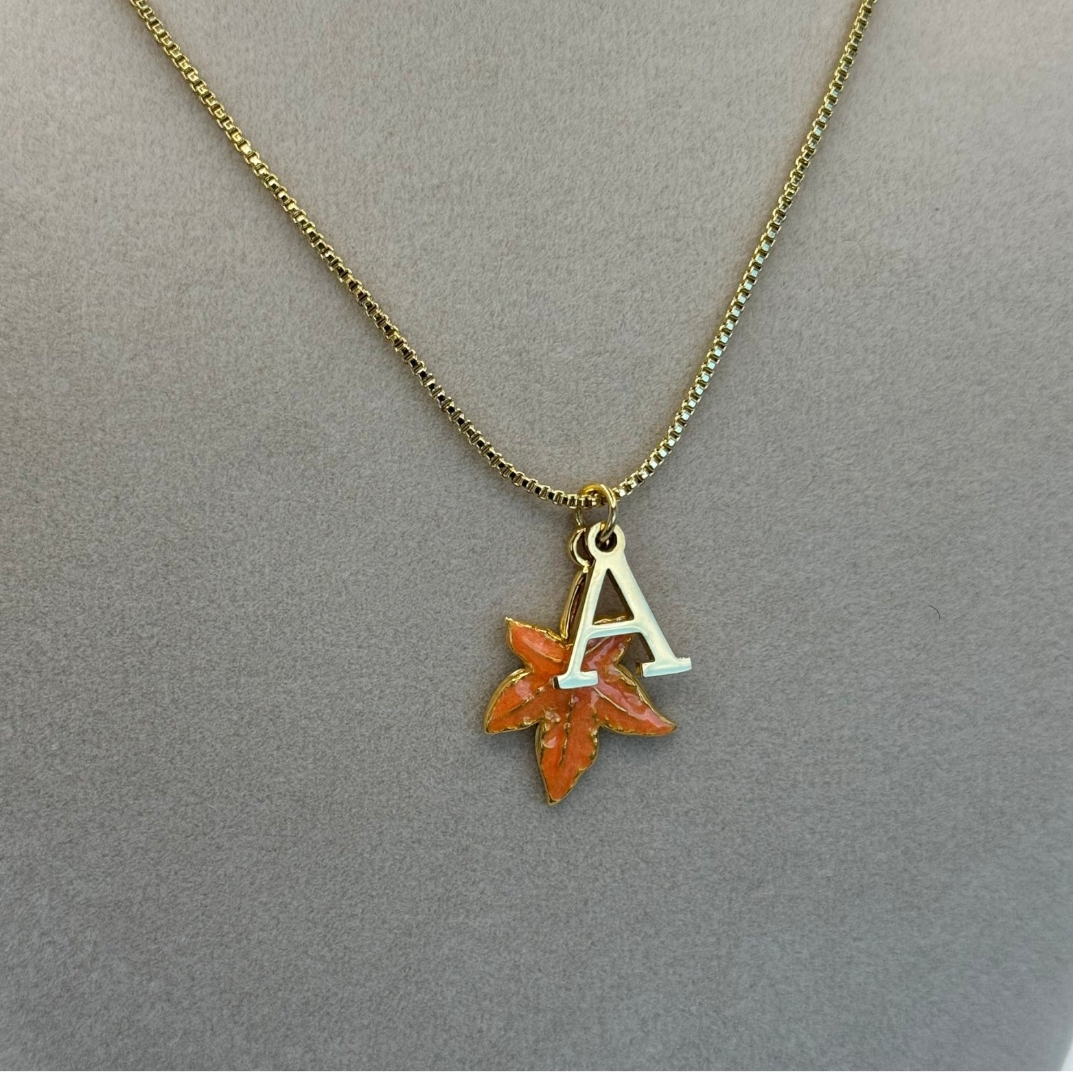 Golden Initial Necklace