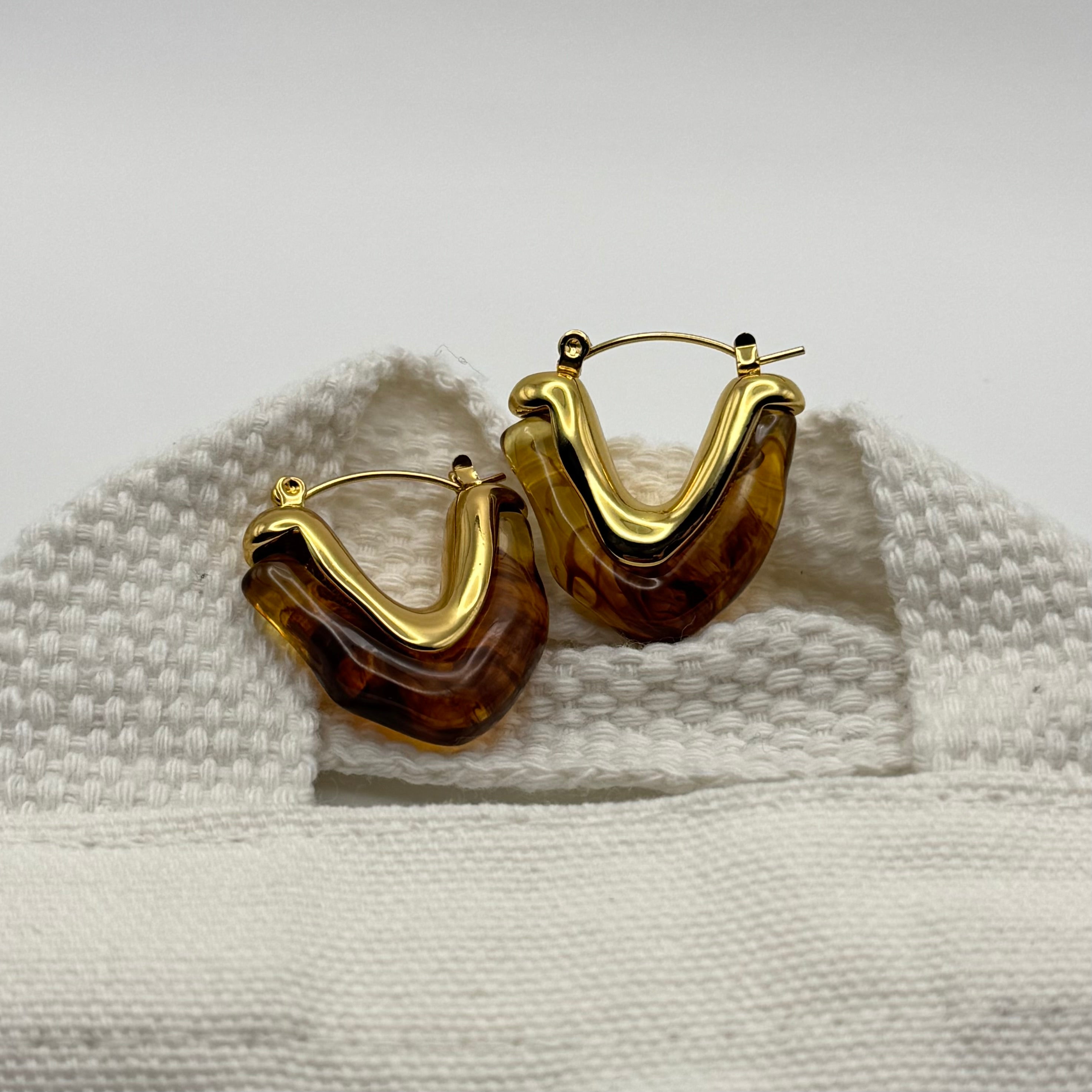 Sierra Amber Earrings