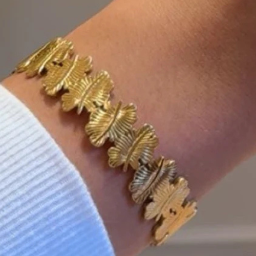 Bangles Hojas Doradas