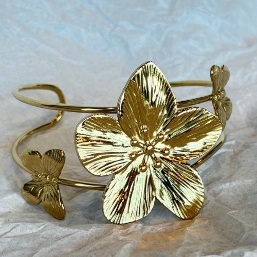 Bangles Flor Dorada