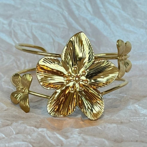 Bangles Flor Dorada