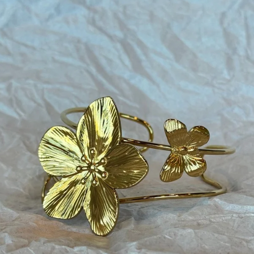 Bangles Flor Dorada