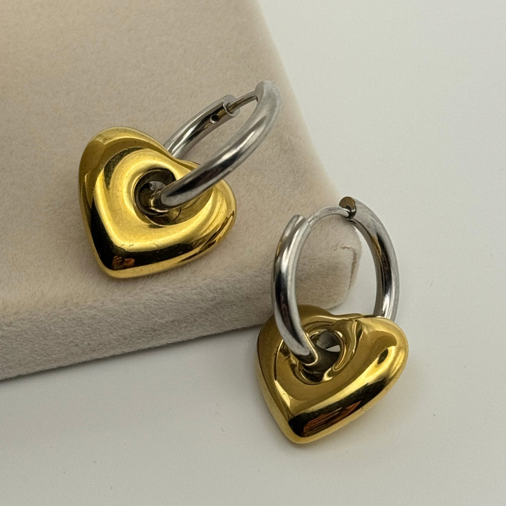 Dual Heart Earrings